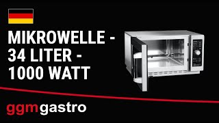 Micro-ondes – 34 litres – 1 kW – Manuel