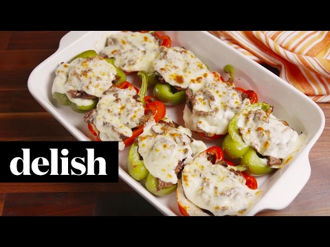 Cheesesteak Stuffed Peppers | Delish