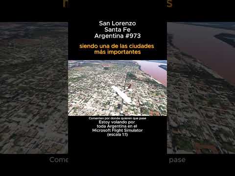 San Lorenzo, Santa Fe desde el Microsoft Flight Simulator #sanlorenzo #santafe #msfs #joaha45