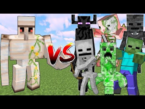Titan Iron Golem vs All Titans In Minecraft