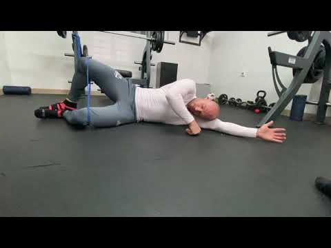 Muszla w leżeniu bokiem- aktywacja pośladek