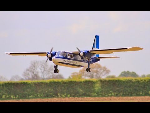 BRITTEN NORMAN BN-2 ISLANDER GIANT 28% SCALE 14 ft W/SPAN - LMA RC MODEL SHOW AT EAST KIRKBY - 2017
