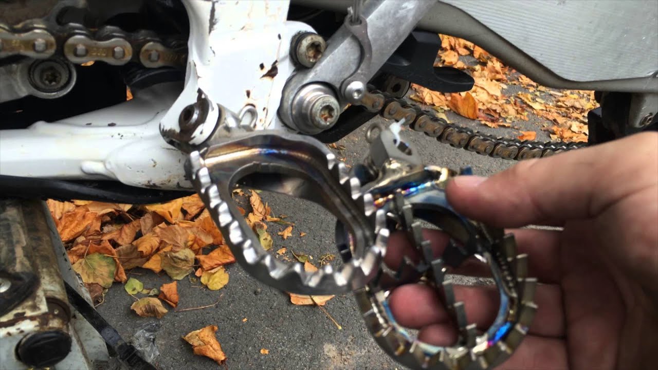 aerospace grade titanium footpegs