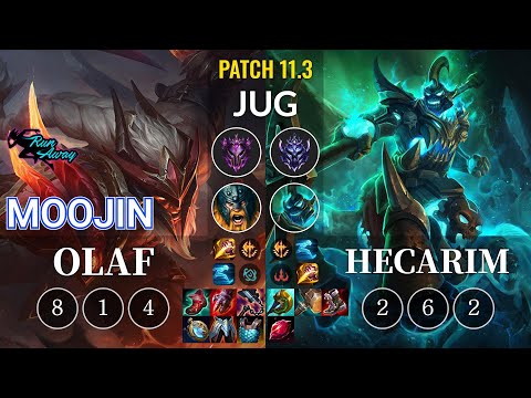 RNW Moojin Olaf vs Hecarim Jungle - KR Patch 11.3