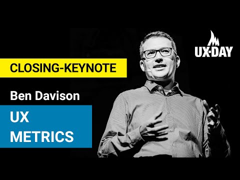 UX Metrics - Ben Davison | UX-DAY KONFERENZ 2019
