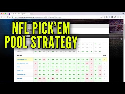 NFL Pick'em Pool Strategy - How To Win