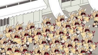 【リズム天国×ブルアカ】ひどい魑魅一座lunatic【千鳥ミチル/久田イズナ/大野ツクヨ】