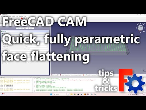 Flatten Stock with Parameters Spreadsheet – FreeCAD CAM Tip 2 (CNC Toolpath Setup)