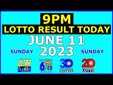 9pm Lotto Result Today June 11 2023 (Sunday)