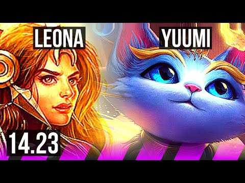 LEONA & Kog'Maw vs YUUMI & Lucian (SUP) | KR Diamond | 14.23
