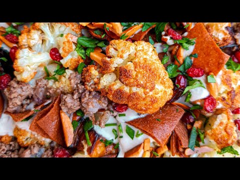 FATTEH never tasted SO GOOD | فتة الباذنجان والزهرة ولا أطيب By Marah and Inaam (@bateekh.w.jebneh)