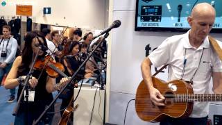 Ditto Mic Looper - Acoustic Guitar + Violin Demo - Tom Lang & Cassandra Sotos, NAMM 2015