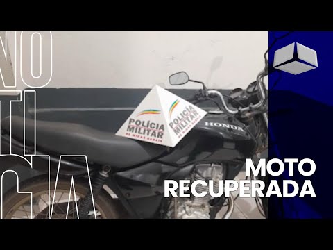 POLÍCIA MILITAR DE ATALÉIA MG, RECUPERA MOTOCICLETA FURTADA NO ESPÍRITO SANTO