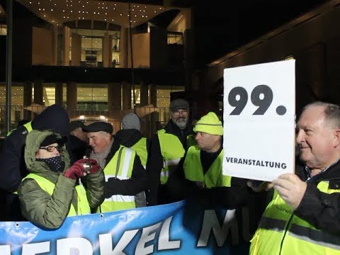 VOR ORT AKTUELL - MERKEL-MUSS-WEG-MITTWOCH VOM 6.FEBRUAR IN BERLIN - MITTE.