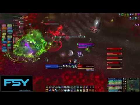 FatSharkYes vs Cenarius Mythic (world 8th) - Elemental Shaman PoV