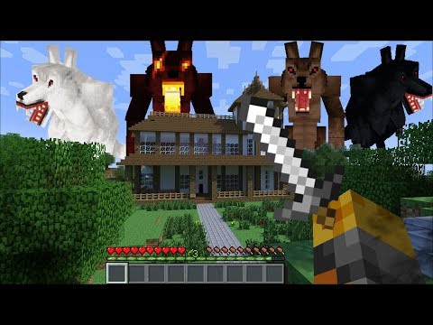MC Naveed - Minecraft - GIANT WEREWOLF APPEAR IN OUR HOUSE IN MINECRAFT !! FIGHTING THE WEREWOLVES !! Minecraft Mods