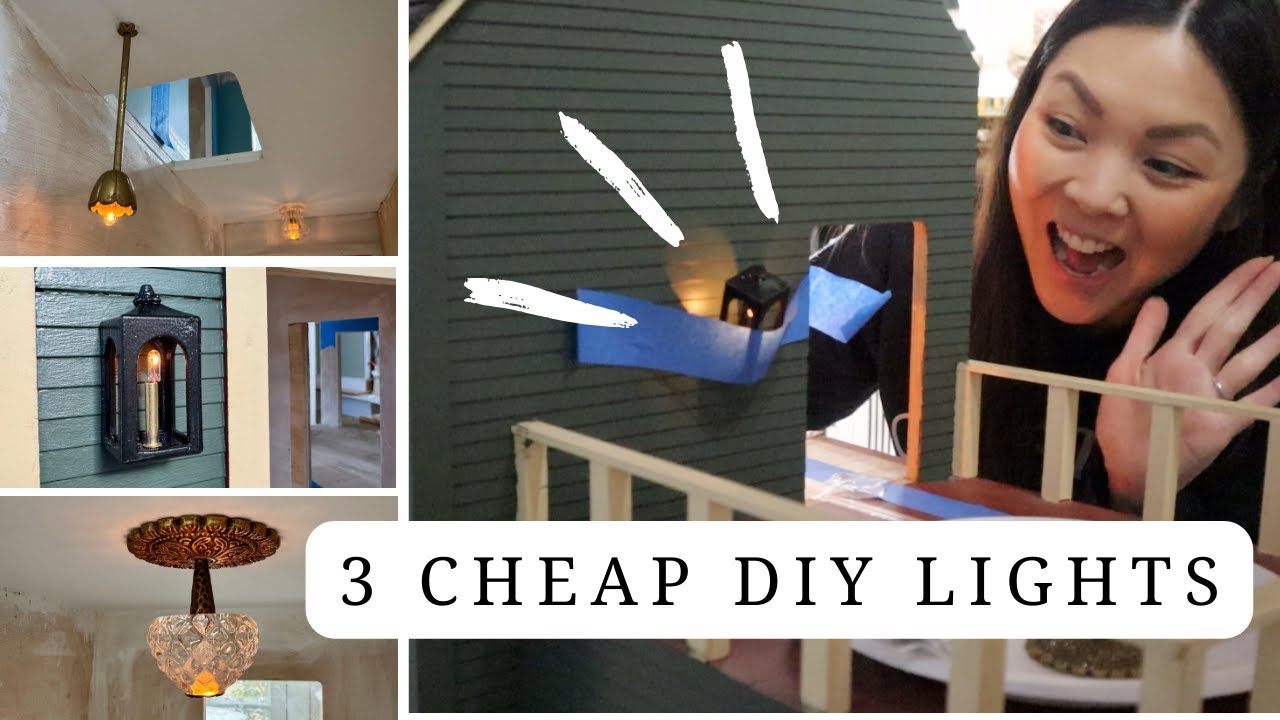 3 Cheap DIY Dollhouse Lights: Everyday Items & Unexpected Hacks (Ep. 2)