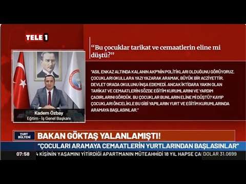 Genel Başkanımız Kadem Özbay, deprem bölgesinde kayıp olan çocukların, Milli Eğitim Bakanlığı ve Emniyet Müdürlüklerine yazı yazılarak aranmasını Cumhuriyet gazetesine değerlendirdi; 