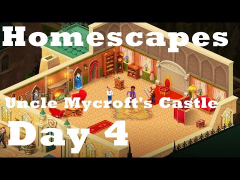 Homescapes Movie New Area Day 4 Story HD | Uncle Mycroft's Castle - Rachel Barrow | Ios | Android