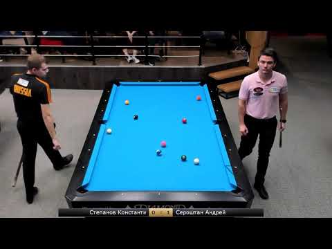 Semifinal. K. Stepanov vs A. Seroshtan Russia Open 10-ball 2019. 6 tour. No sound