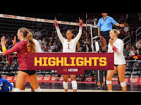 Women's Volleyball - USC 3, UCSB 2: Highlights (9/5/25)