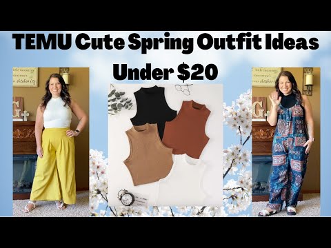 @temu Cute Spring Outfit Ideas Haul and Try On  | Spring Outfits Under $20
