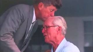 Goodbye Dad - President John F. Kennedy kisses his father goodbye
