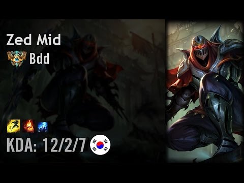 Zed Mid vs Maokai - Bdd - KR Challenger Patch 6.9