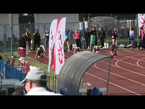 100m kobiet bieg 3 - Leszno 20220514