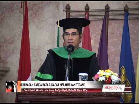 [video]Orasi Ilmiah Hamdan Zoelva pada Wisuda Universitas Islam As-Syafiiyah