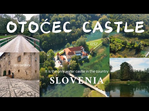 Otočec Castle/Grad Otočec/Golf/Slovenia/Замок Оточец/Словенія /4k/        🏰🌿📸