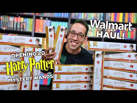 OPENING 20 HARRY POTTER MYSTERY WANDS ⚡️ WALMART HAUL 2023