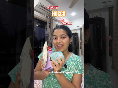 🍦 Tried the viral Hocco ice creams!! Tell me your favs 🫶🏻#review #ytshorts #icecream