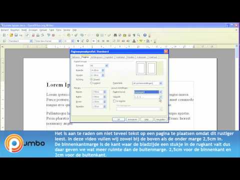 comment modifier les marges sur open office