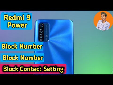 How to block contact in Redmi 9 Power - Redmi 9 Power Block Contact Setting - Block Number in Redmi