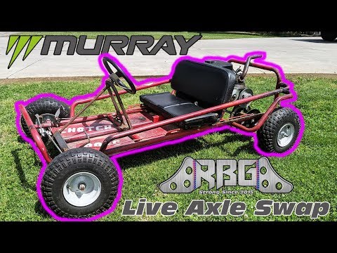 Murray Go Kart Single Seat Conversion & Live Axle Swap