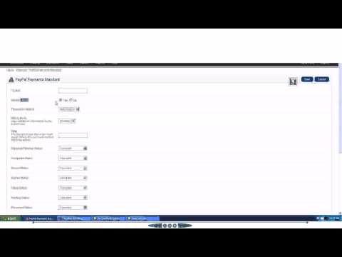 how to set paypal as payment method for an opencart website