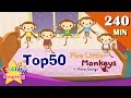 Five Little Monkeys More Nursery Rhymes Top 50 Kids Songs With Lyrics English Kids Video
