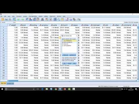 How to work with variable sets in SPSS Statistics