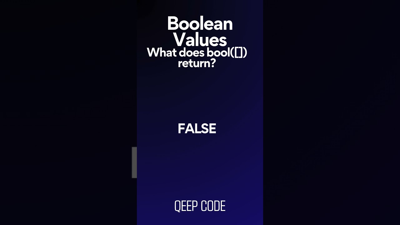Boolean Values #python #coding #boolean #datatype