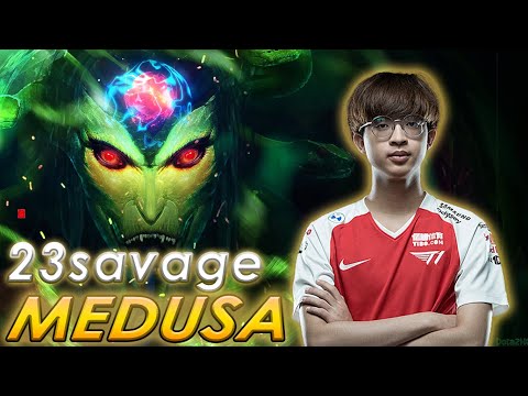 THIS IS HOW YOU CARRY! 23savage MEDUSA THE PURE CARRY! FULL GAMEPLAY. Dota 2 Pro Gameplay Highligts