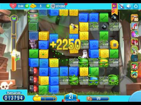 Pet Rescue Saga Nivel 2249 sin booster.-