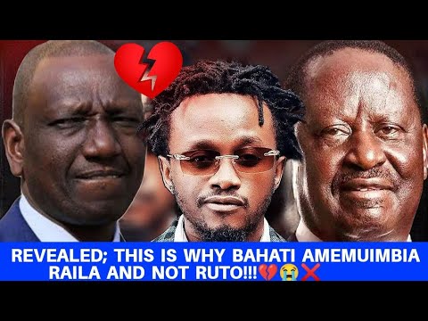 BAHATI Feat. HON. RAILA AMOLO ODINGA - Fire (Official Music Video) reasons why it's Raila & not Ruto