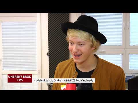 Hudebník Jakub Ondra navštívil ZŠ Pod Vinohrady (TVS)