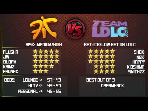 // Fnatic vs LDLC // CS:GO Lounge Bet Prediction // Dreamhack Quarter-Finals //