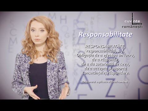 Gramatică și comunicare - 03. Responsabilitatea. Verbul (partea I)