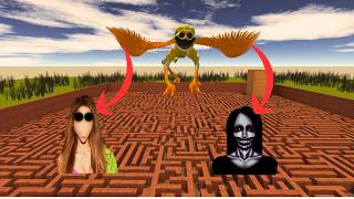 CAN WE SURVIVE THE GIANT KICKY CHICKY IN THE CREEPY NEXTBOT MAZE #gmod #nextbots #funny gmod