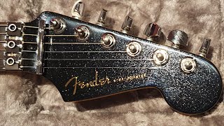 Video thumbnail for Fender American Ultra Luxe HSS Floyd Rose Mystic Black Stratocaster - Up Close Video Review by Essex Recording Studios