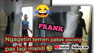 Download lagu Ngagetin temen pas lagi mandi pakek pocong 😂😂 mp3