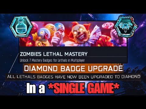 The *ZOMBIES 100 PERCENTER GRIND* is Getting HARDER... (EVERY DIAMOND BADGE Part 1)